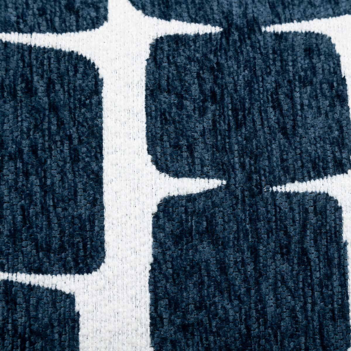 Housse de Coussin Chenille "Jeni" 30x50cm Bleu Égéen - Image 4