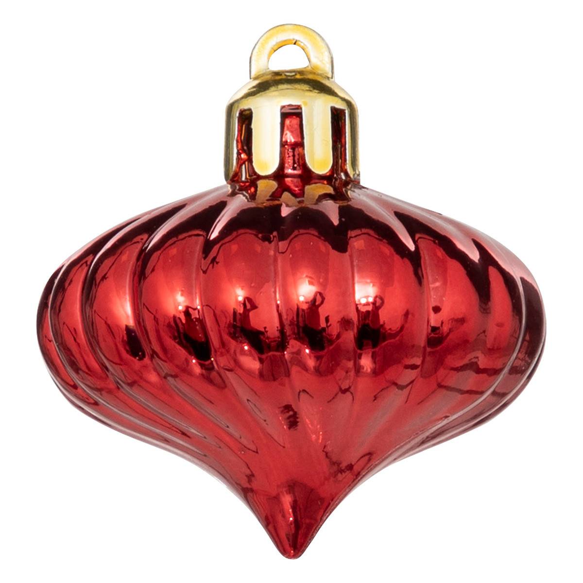 Atmosphera - Kit de sapin "Colorama de Noël" 18 pièces rouge/or - Atmosphera Créateur d'intérieur - Imagen 6