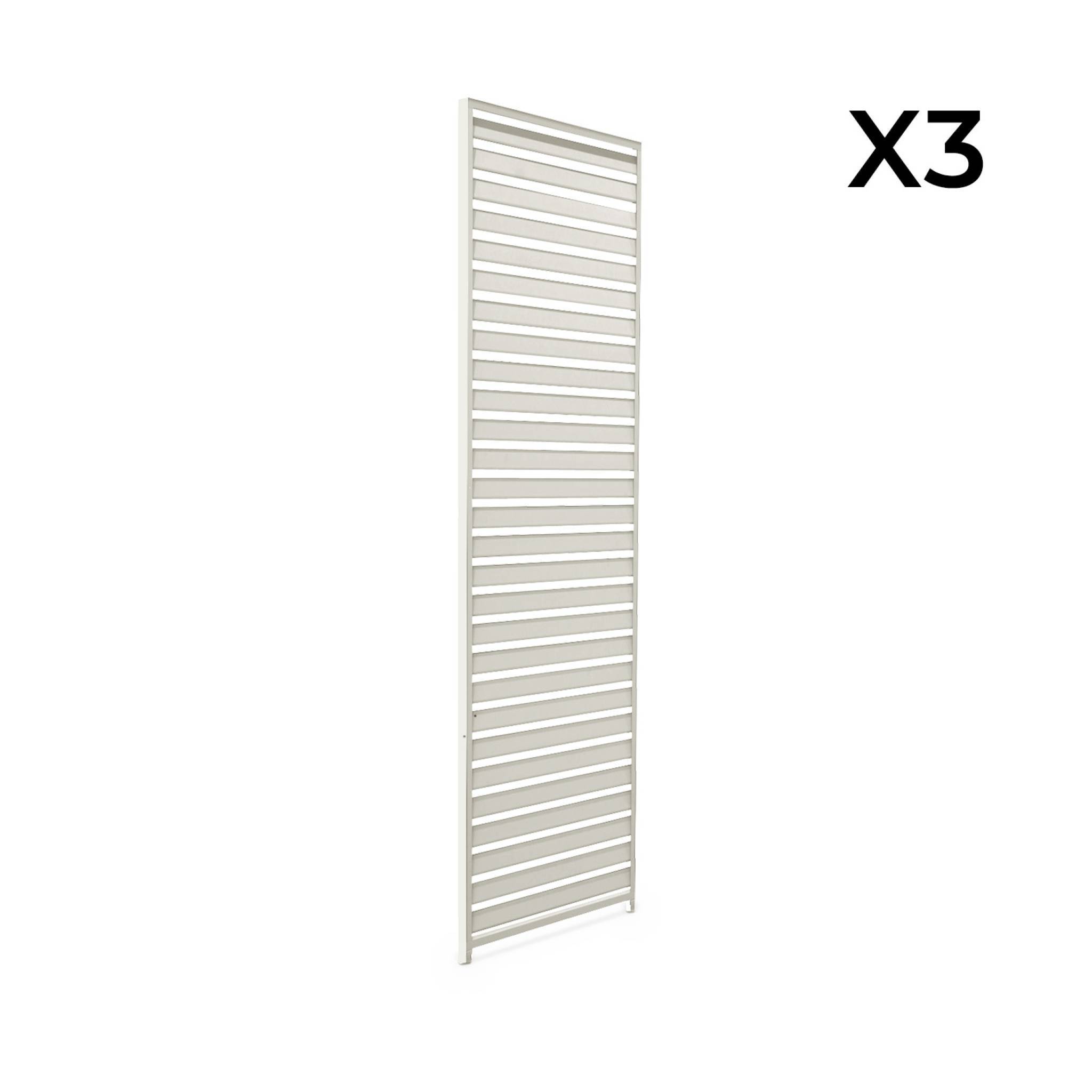 sweeek - Lot de 3 persiennes beige 100cm pour pergola bioclimatique aluminium 3x3m V2 4x3m 6x3m Triomphe | sweeek - Image 3