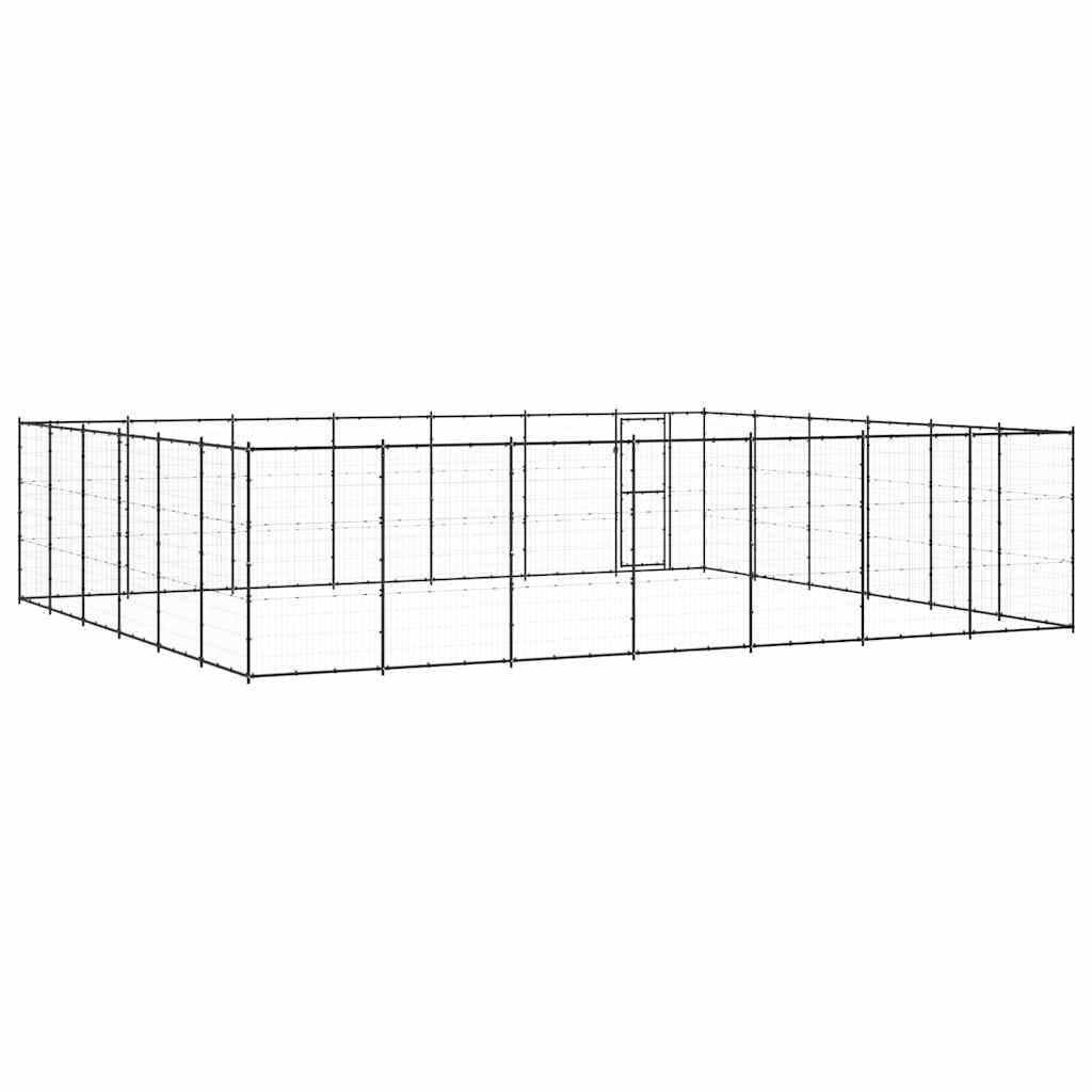 Vidaxl - Chenil d'extérieur pour chiens Acier 50,82 m² vidaXL 3082325 - Imagen 7