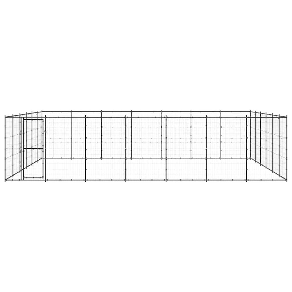 Vidaxl - Chenil d'extérieur pour chiens Acier 50,82 m² vidaXL 3082325 - Imagen 5