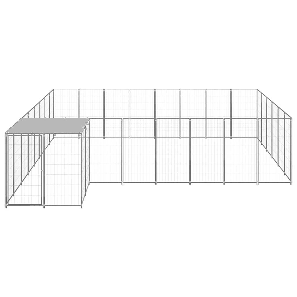 Vidaxl - Chenil Argenté 15,73 m² Acier vidaXL 3082233 - Imagen 7