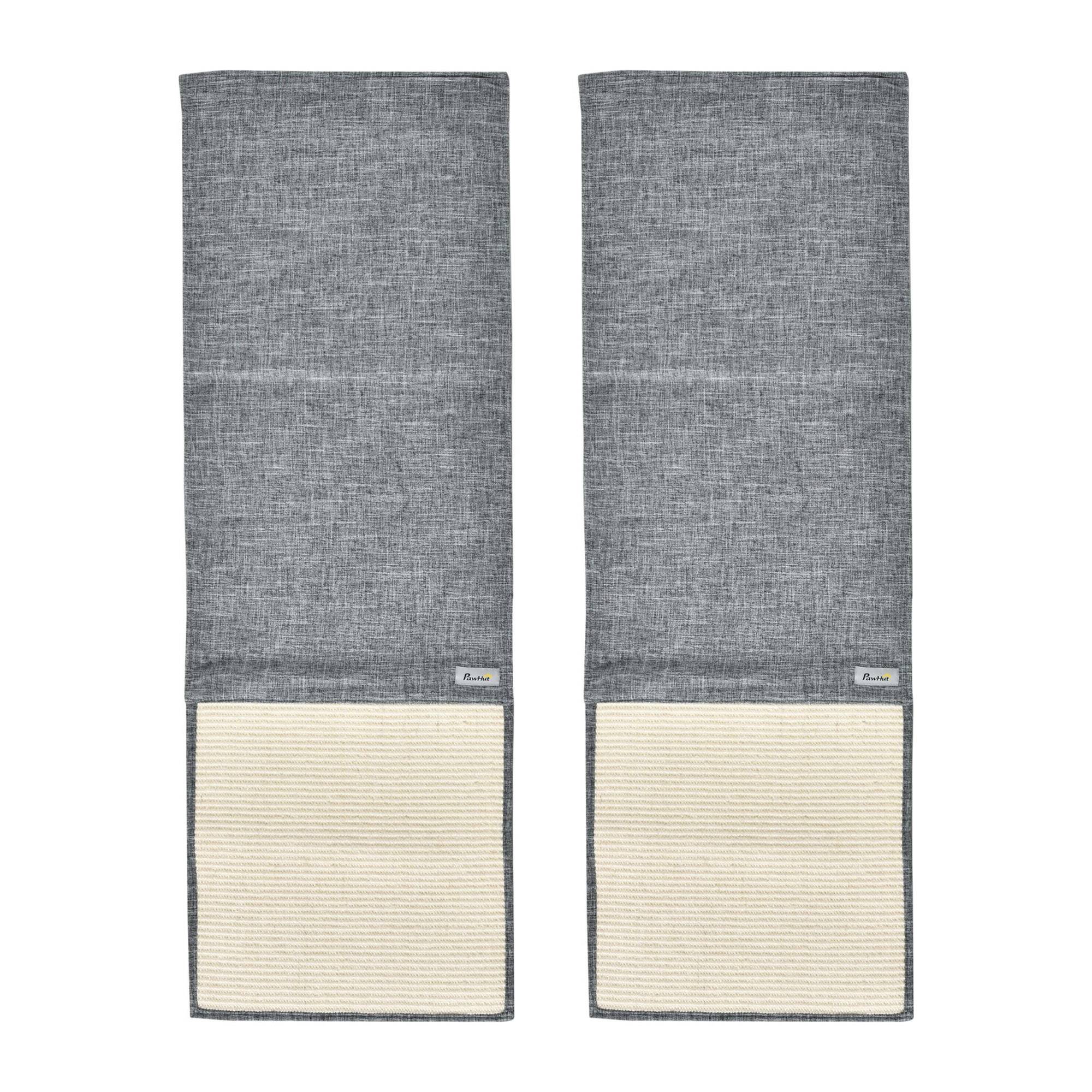 Lot 2 tapis à griffer chat protection canapé meuble sisal suspendu 130cm gris - ComfortXL Outdoor Living - Image 2