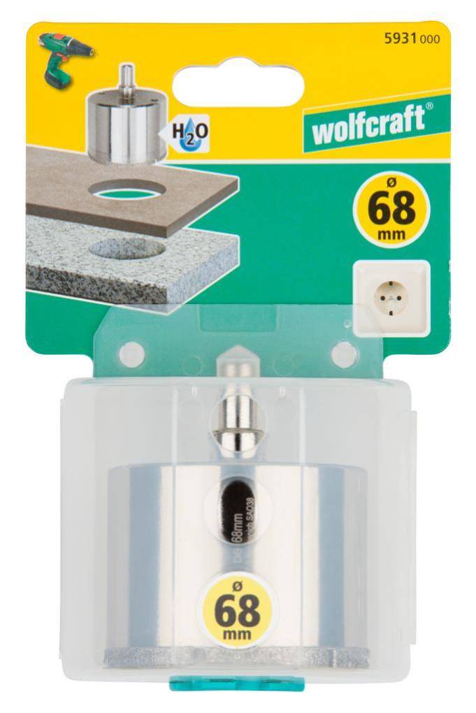 Wolfcraft - Trépan diamant carrelage, Diam.68 mm WOLFCRAFT - Imagen 2