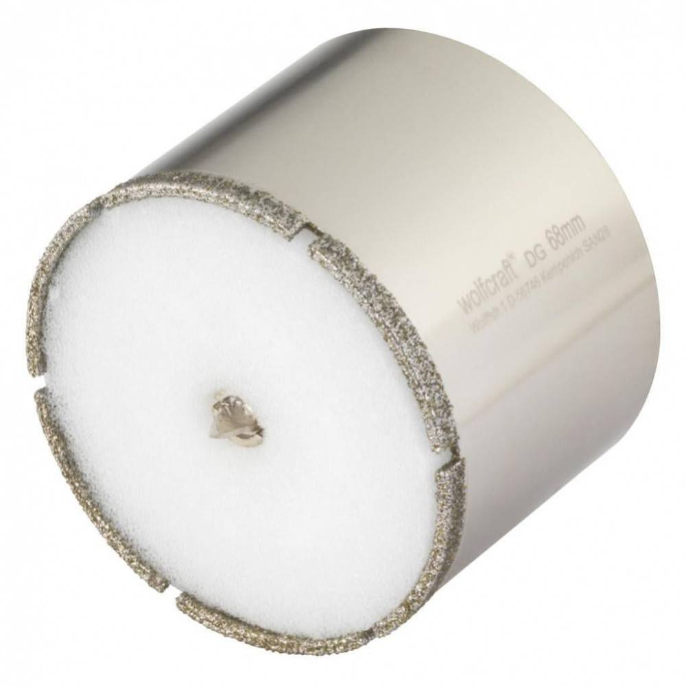 Wolfcraft - Trépan diamant carrelage, Diam.68 mm WOLFCRAFT - Imagen 1