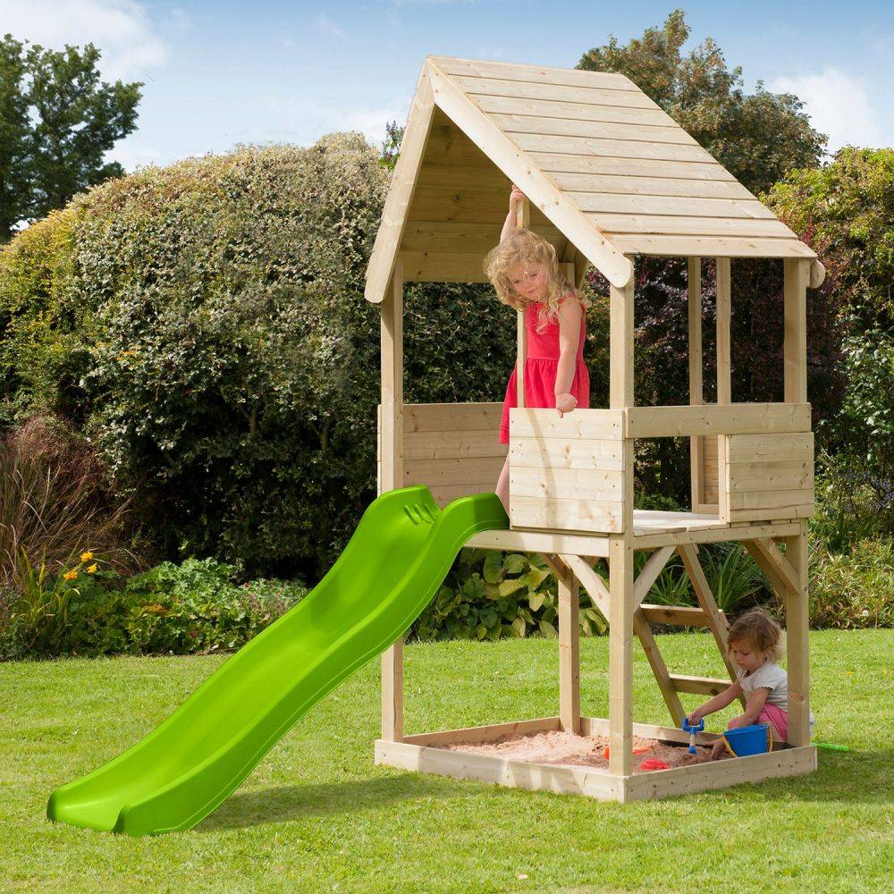Tp Toys - Cabane enfant sur pilotis avec bac à sable Lookout Avec glissière Tp Toys - Imagen 2