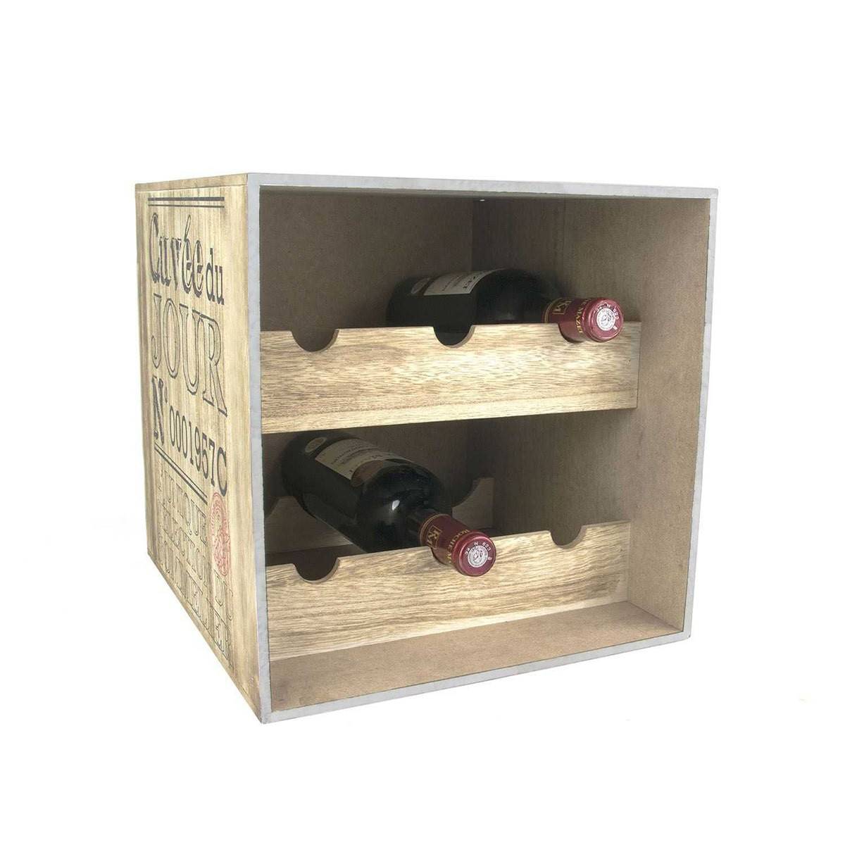 Cave à Vin en Bois 6 Bouteilles - CAVISTE - Image 1