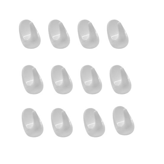 Crochets adhésifs muraux Lot de 2 en plastique de 2,5 cm Fackelmann Tecno - Image 1