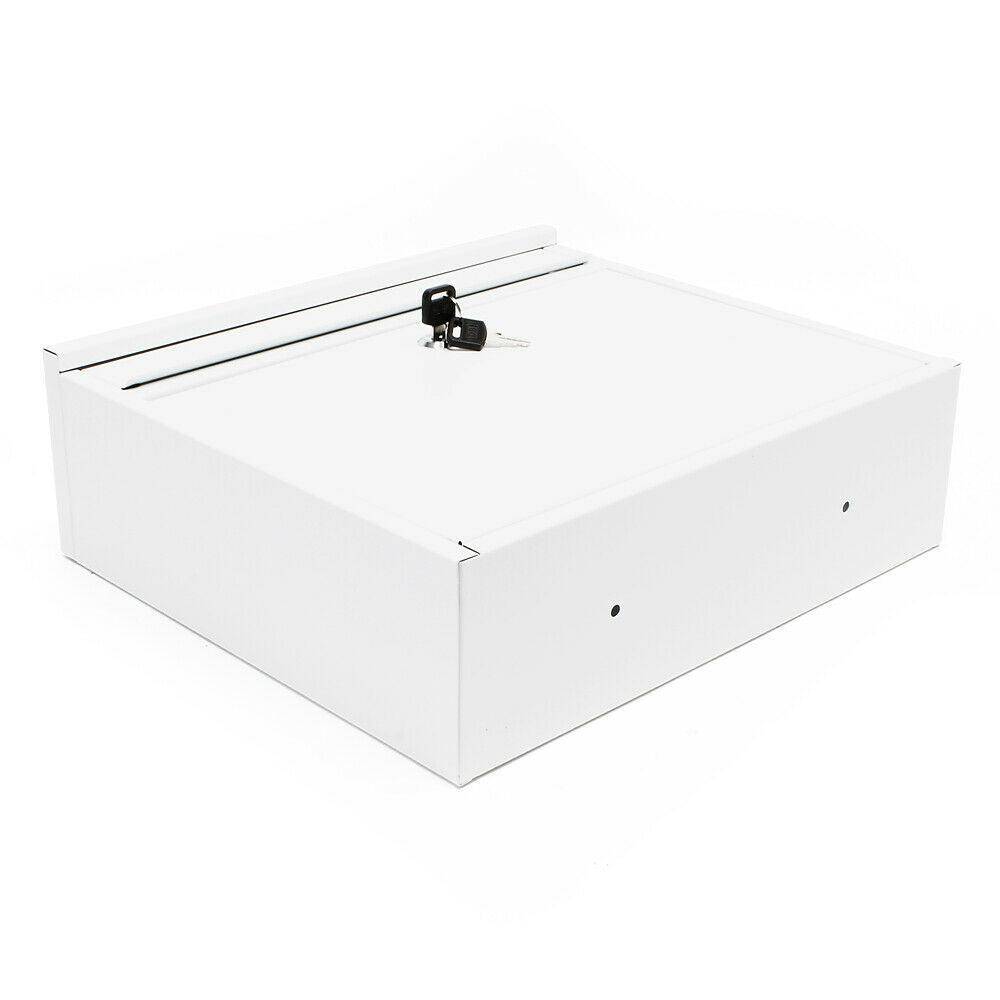 Helloshop26 - Boite aux lettres design boite postale murale design 32 x 36 x 11,5 cm blanc - Imagen 5