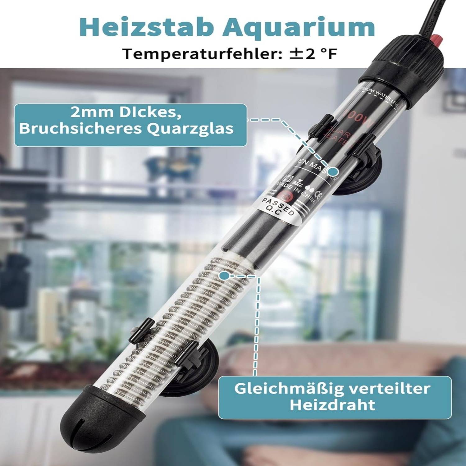 DtopbuyAge - Thermoplongeur 100W pour Aquarium - Jusqu'à 120L DtopbuyAge - Image 4
