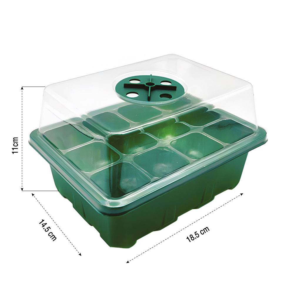 Kit de germination - Set de 5 Plateaux pour semis avec lumière LED de croissance - Image 3