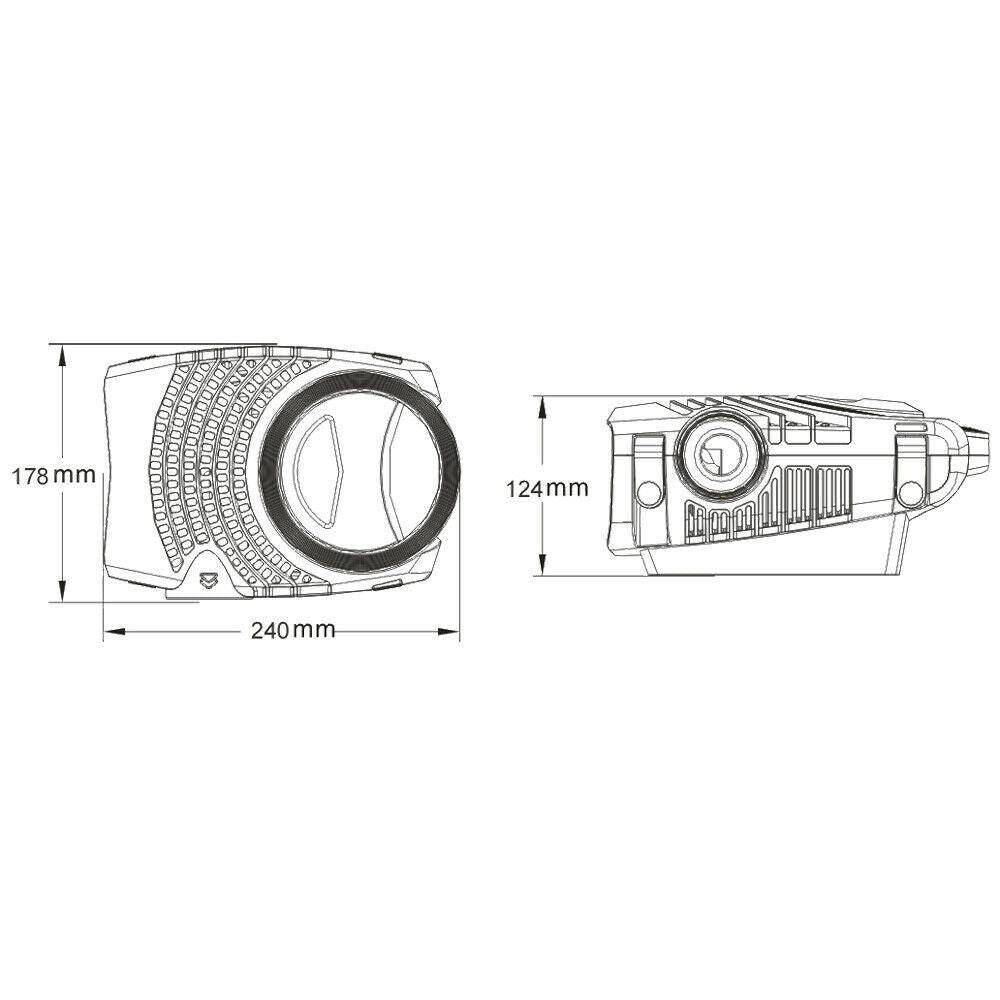 Helloshop26 - Pompe à eau de bassin filtre filtration cours d'eau eco 8000 litres par heure 70 watts koi - Imagen 5