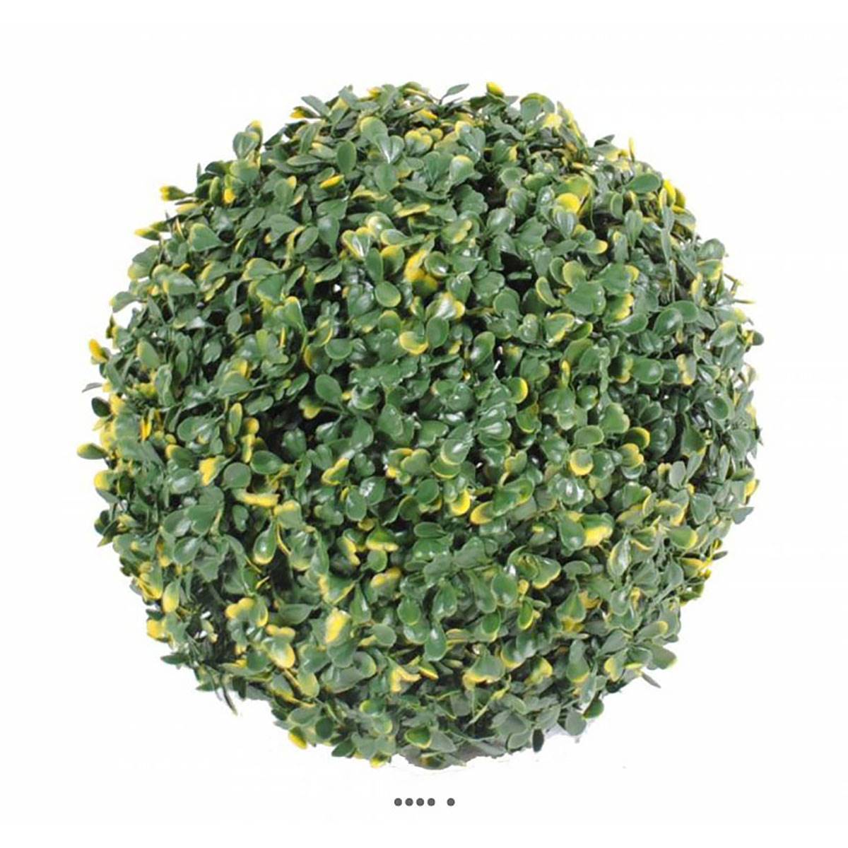 Artificielles - Boule de buis artificiel pour extérieur plastique anti-UV D 28 cm - dimhaut: H 28 cm - couleur: Vert - Imagen 1
