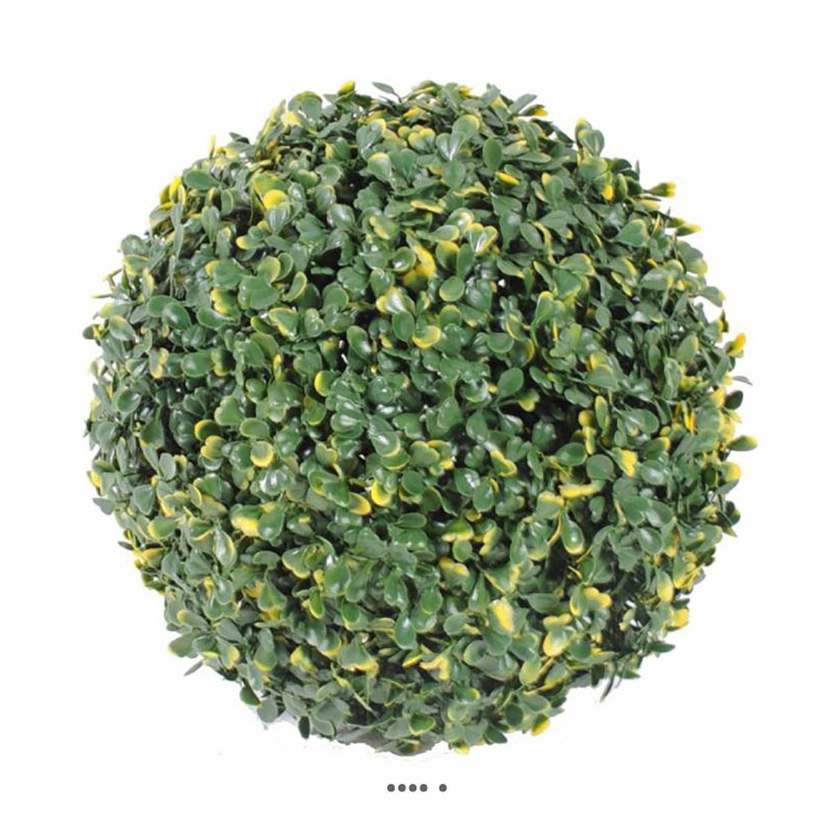 Artificielles - Boule de buis artificiel pour extérieur plastique anti-UV D 28 cm - dimhaut: H 28 cm - couleur: Vert - Imagen 2