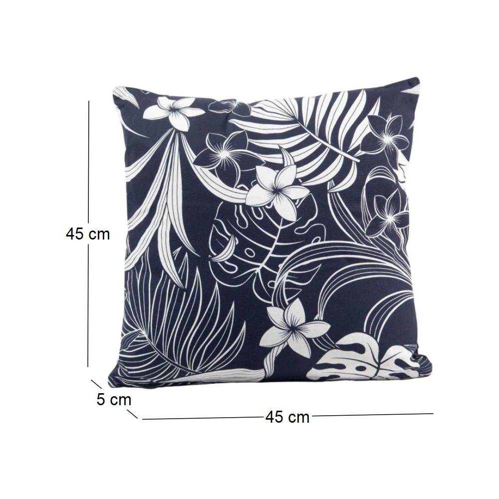 Jardindeco - Coussin en coton imprimé 45 x 45 cm  JardinDeco - Imagen 3
