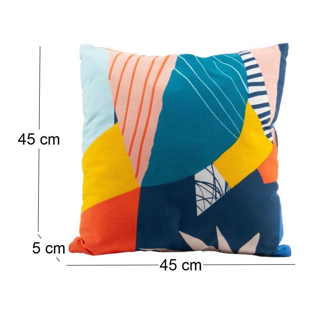 Jardindeco - Coussin en coton imprimé 45 x 45 cm  JardinDeco - Imagen 4