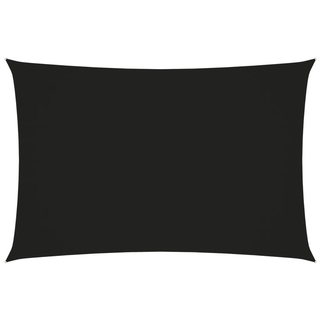 Helloshop26 - Voile toile d'ombrage parasol tissu oxford rectangulaire 3 x 5 m noir - Imagen 1