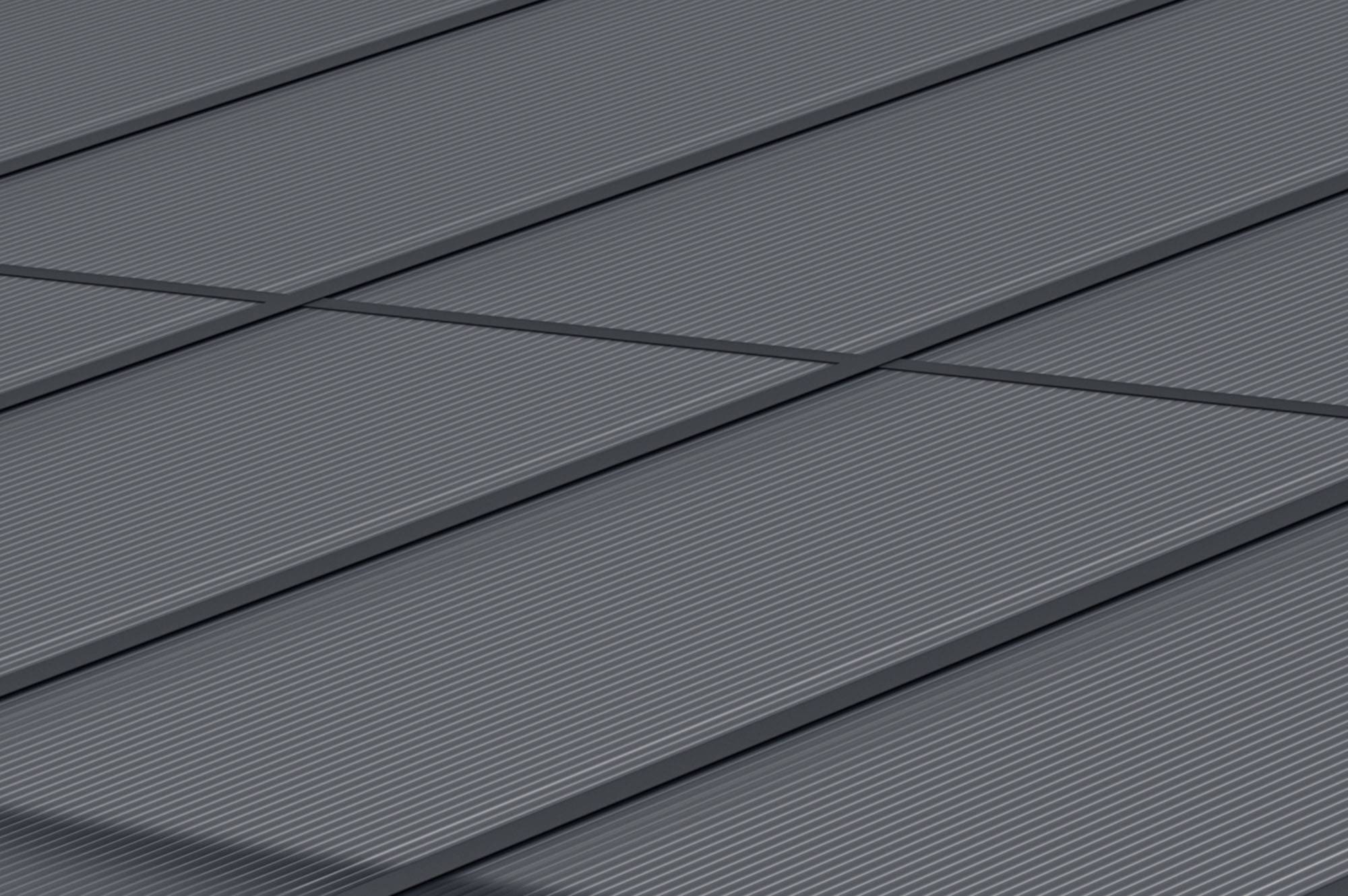 Cazeboo Pergola/Carport adossée 9m² KLEO 3x3 m gris - toit terrasse en aluminium et polycarbonate - Image 8
