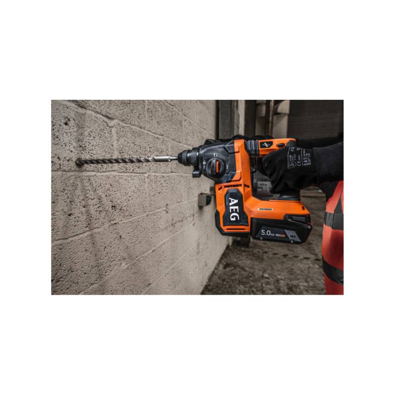 Aeg - Perforateur burineur SDS+ AEG - BBH18BL2-502C - 18V Brushless - 2 batteries 5,0Ah - Chargeur - Image 2