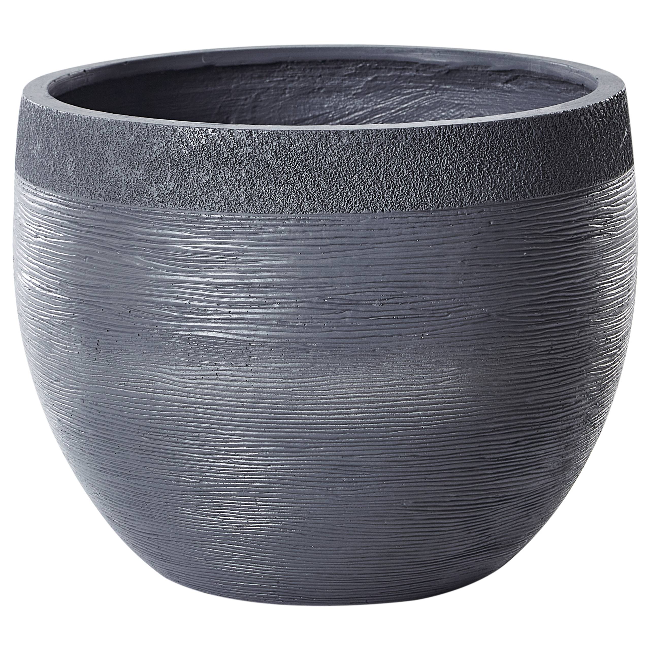Beliani - Cache-pot d'extérieur Fibre d'argile Gris ZAKROS - 50x50x39- Beliani - Image 2