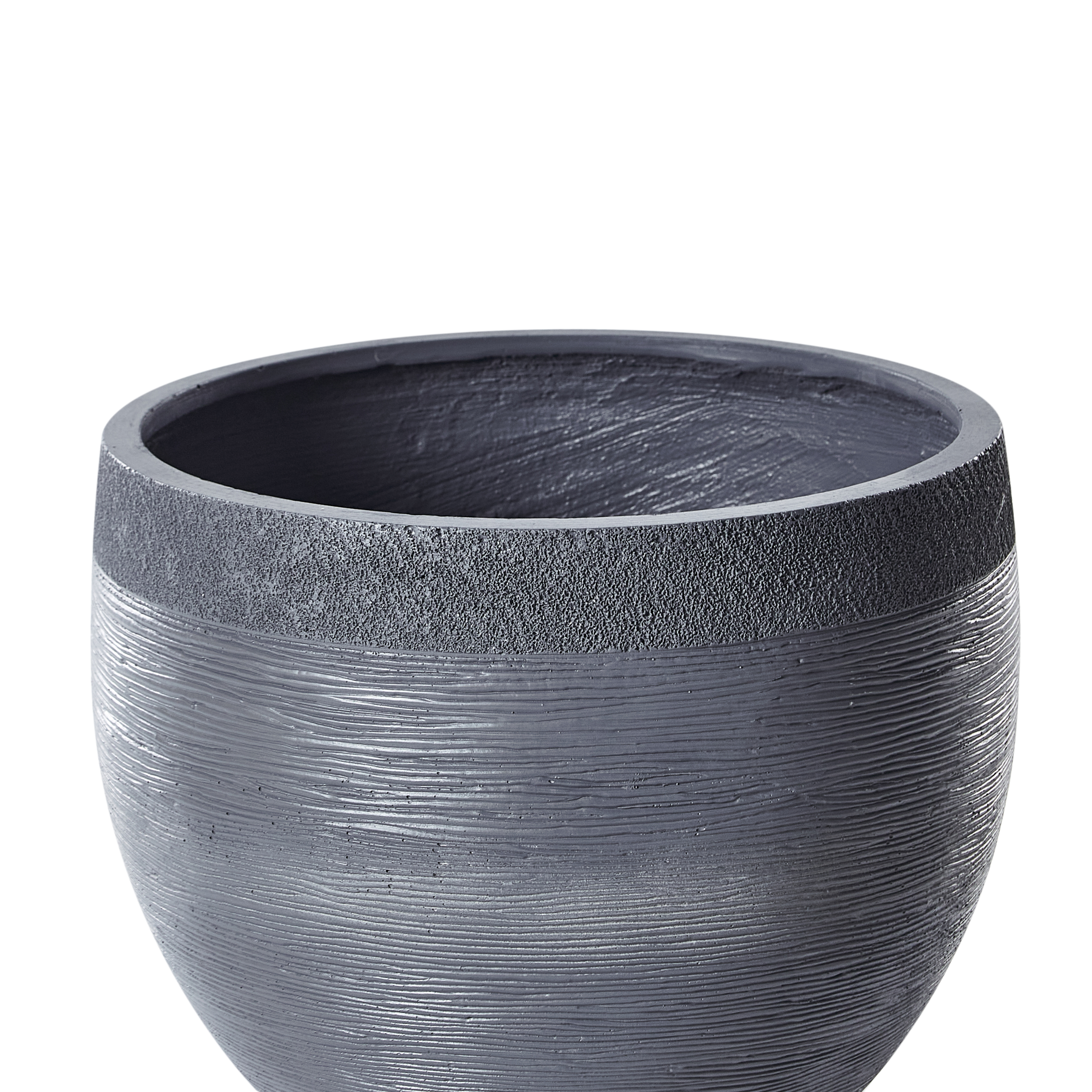 Beliani - Cache-pot d'extérieur Fibre d'argile Gris ZAKROS - 50x50x39- Beliani - Image 4