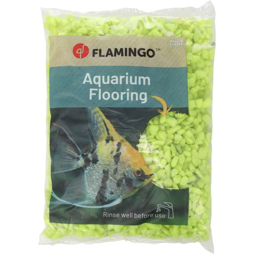 Gravier Neon jaune 1 kg pour aquarium. - Image 1