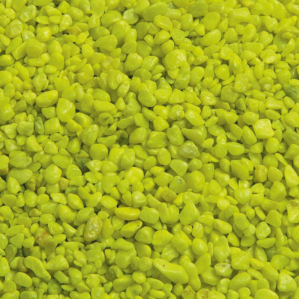 Gravier Neon jaune 1 kg pour aquarium. - Image 2