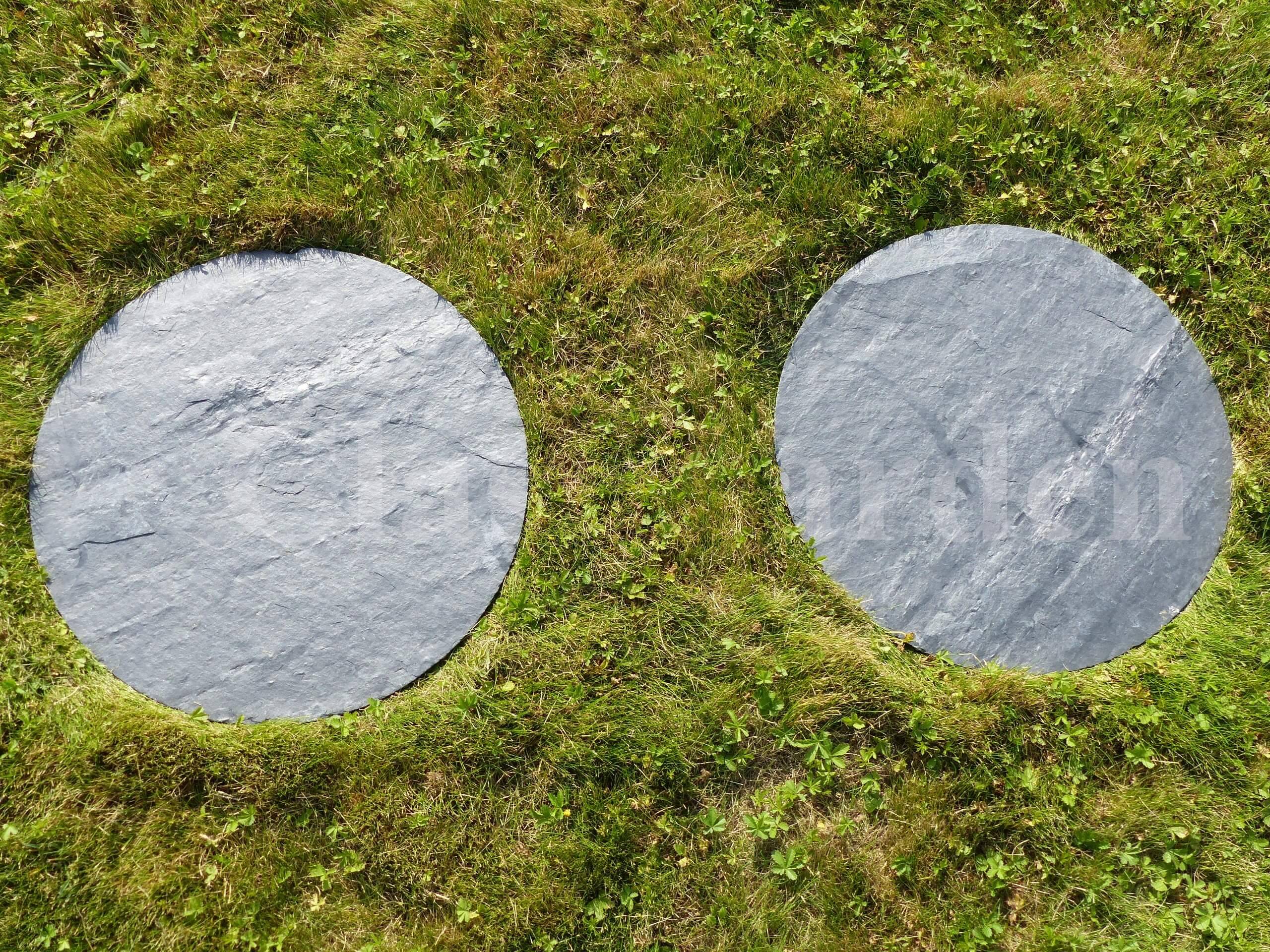 Pas Japonais Ardoise Rond 50 cm - Pack de 10 pièces - Image 2