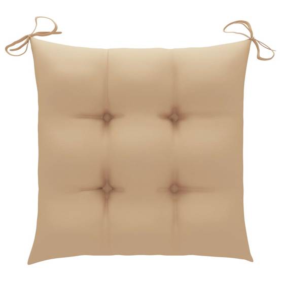 Chaises de jardin teck beige 58 x 60 x 90 cm - PANGIVO - Image 8