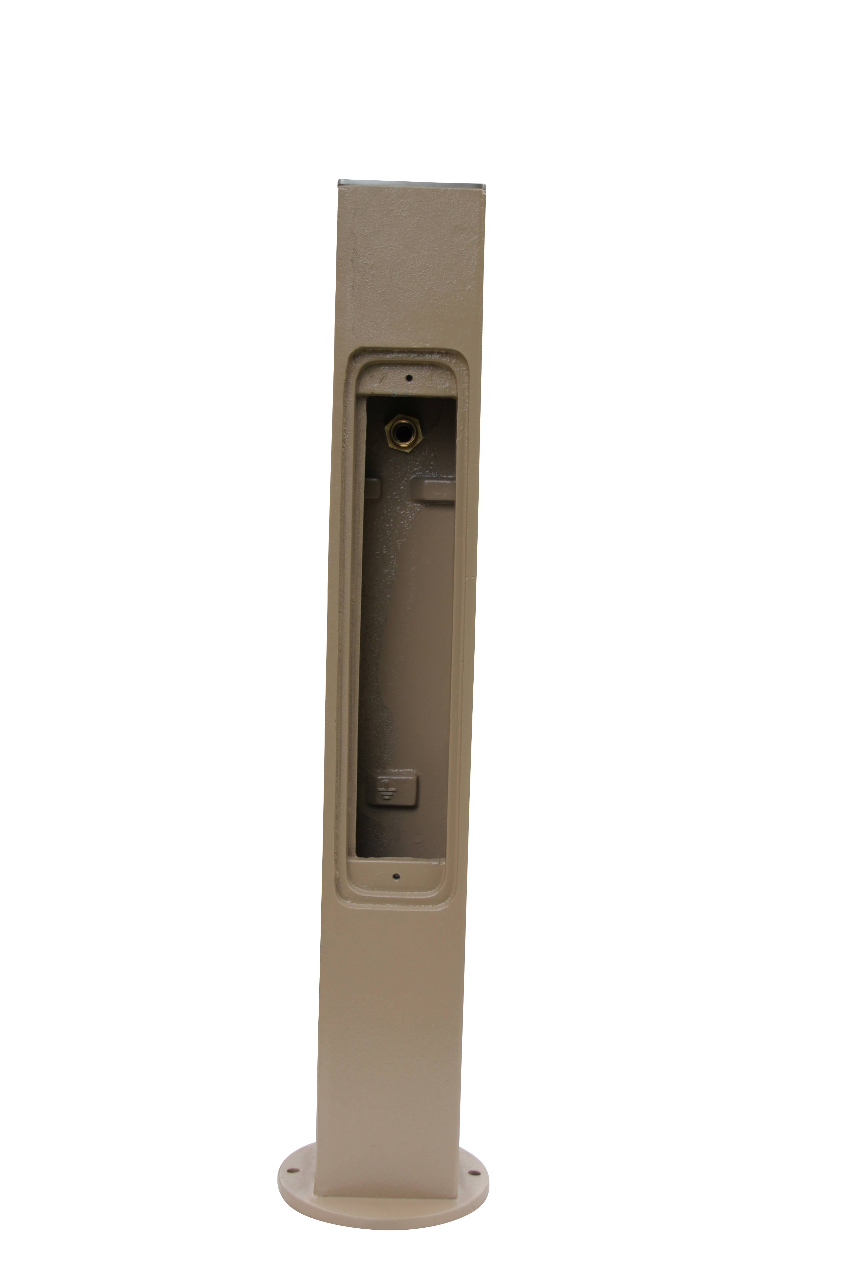 Fontaine borne pixel sans vasque taupe avec robinet rounded Dommartin H. 92cm X L. 20cm - Imagen 5