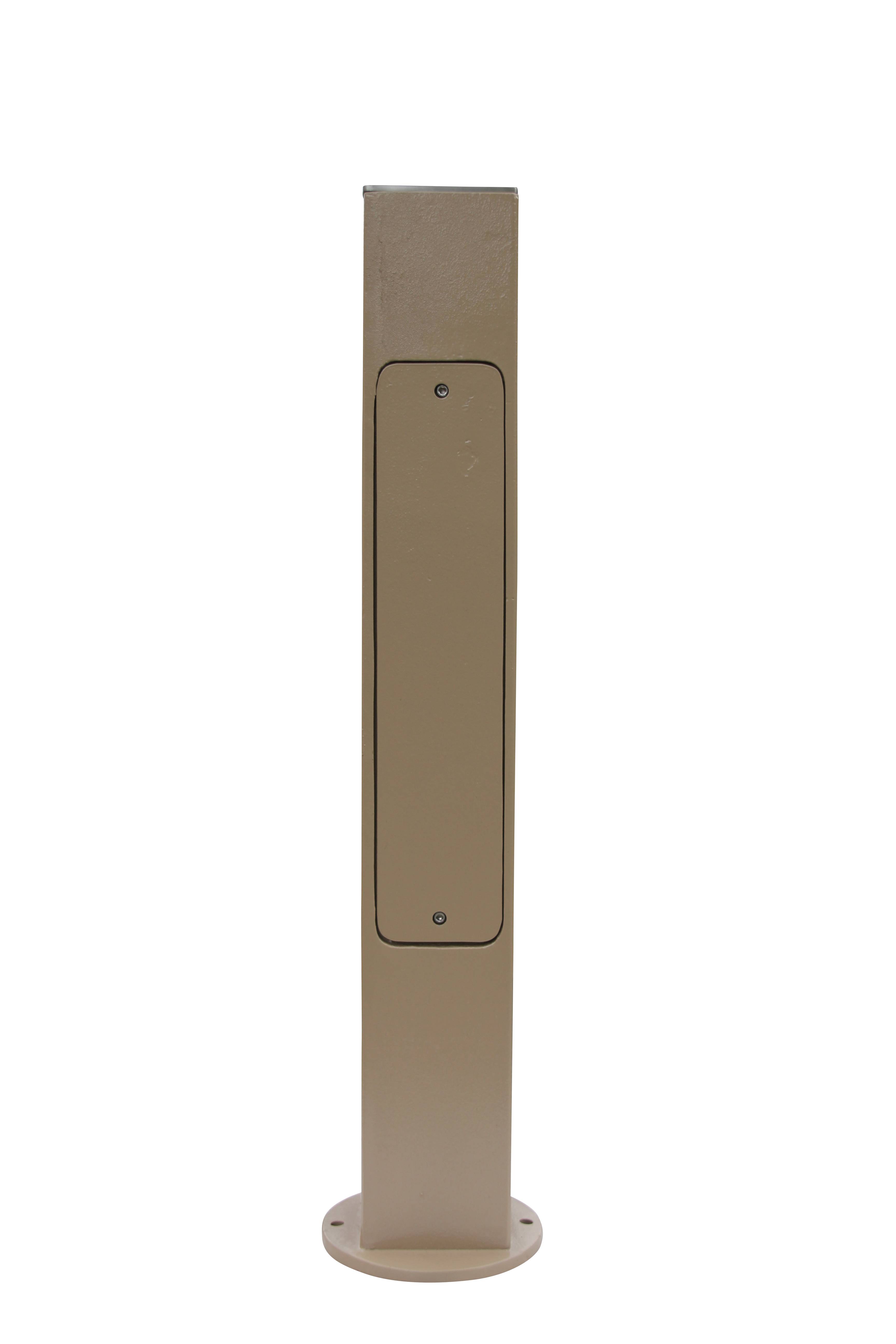 Fontaine borne pixel sans vasque taupe avec robinet rounded Dommartin H. 92cm X L. 20cm - Imagen 4