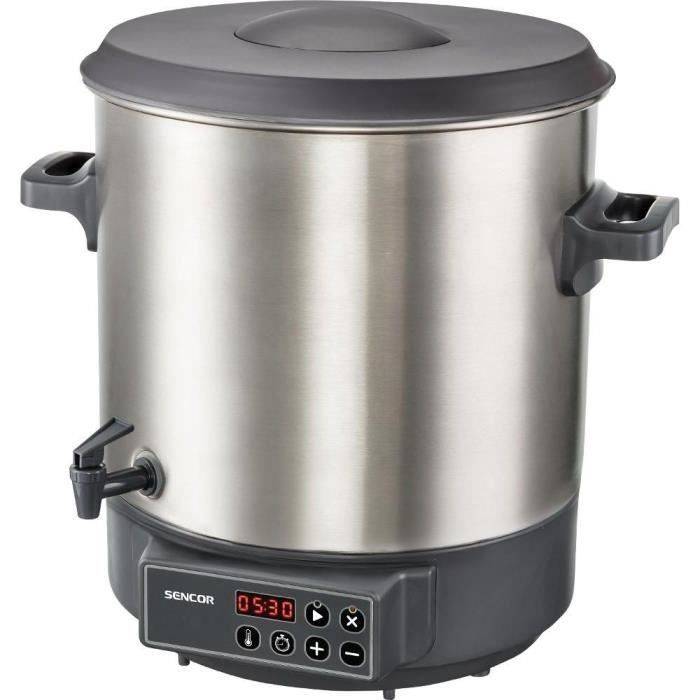 Stérilisateur électrique de bocaux 27 L inox, 1800 W, réglage 30 à 100 °C - SENCOR