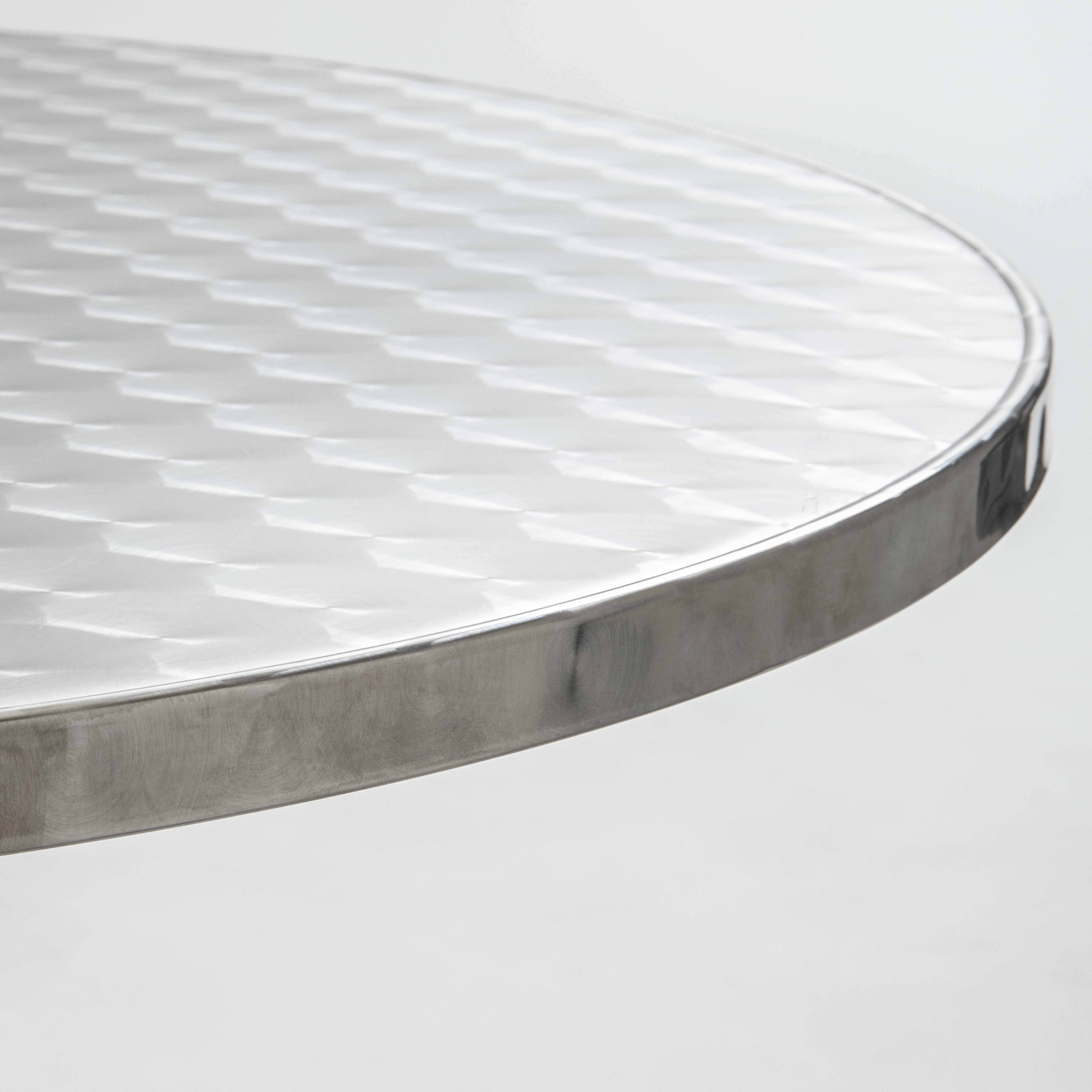 Oviala - Plateau de table rond en inoxydable 60 cm Brixton Brixton - Oviala - Imagen 2