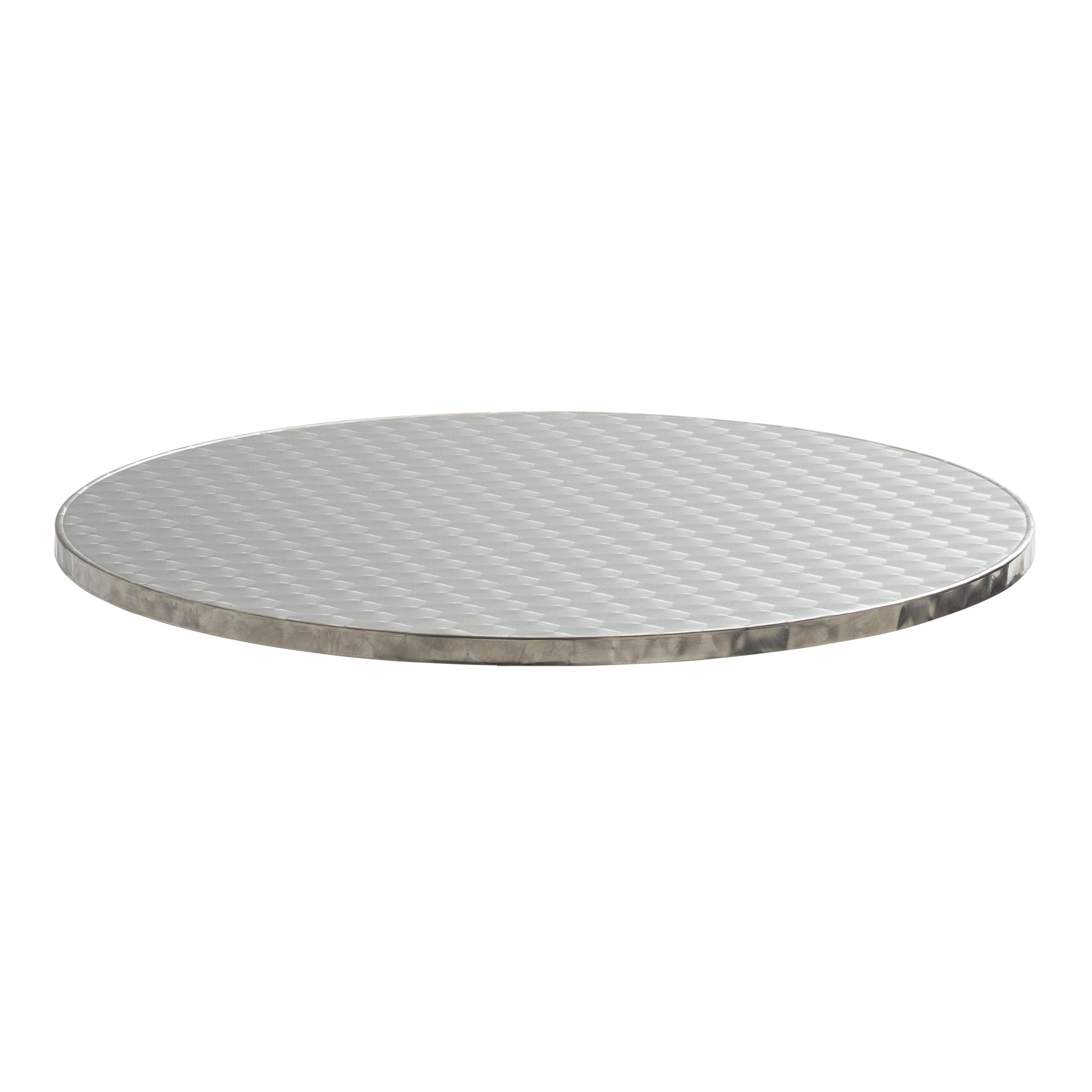 Oviala - Plateau de table rond en inoxydable 60 cm Brixton Brixton - Oviala - Imagen 1