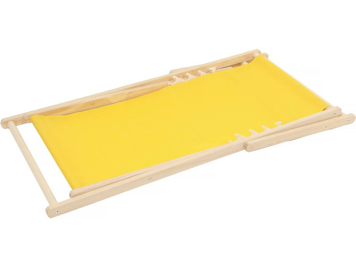 Lot De 2 Transats En Bois "chilienne" - 107 X 56.5 X 81 Cm - Jaune -habitat Et Jardin - Image 3