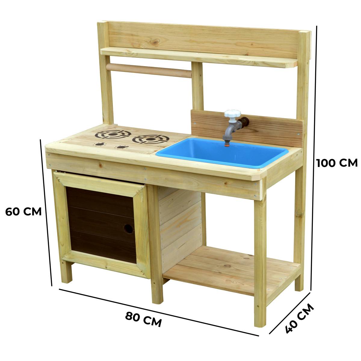 Kangui - Cuisine de jardin en bois pour enfant - intérieure et extérieure Kangui - Imagen 4