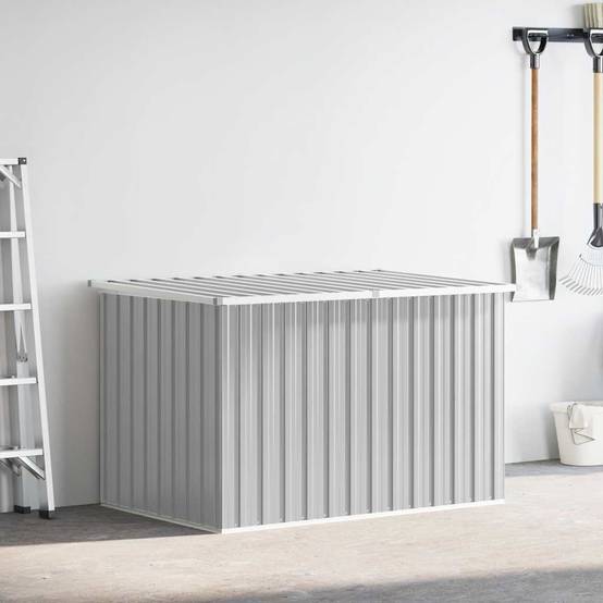 Boîte de Rangement Extérieure Géante en Acier Galvanisé Robuste pour Jardin Gris 171x99x93 cm – ComfortXL Outdoor Living - Image 3