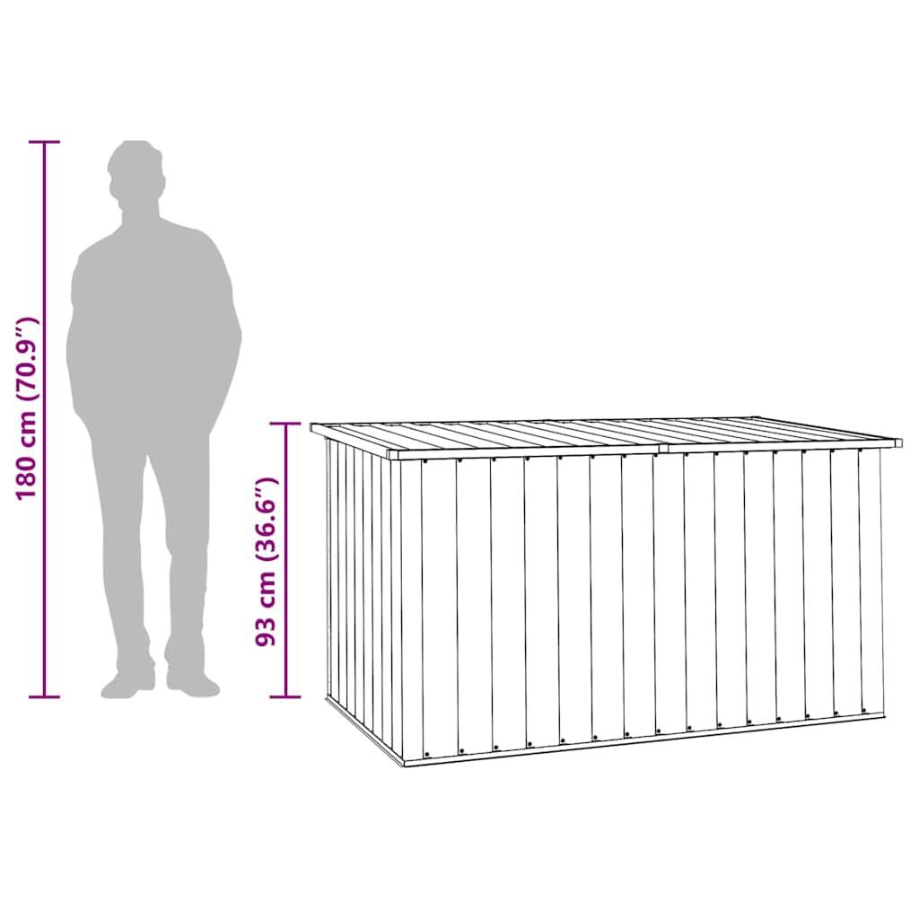 Boîte de Rangement Extérieure Géante en Acier Galvanisé Robuste pour Jardin Gris 171x99x93 cm – ComfortXL Outdoor Living - Image 6