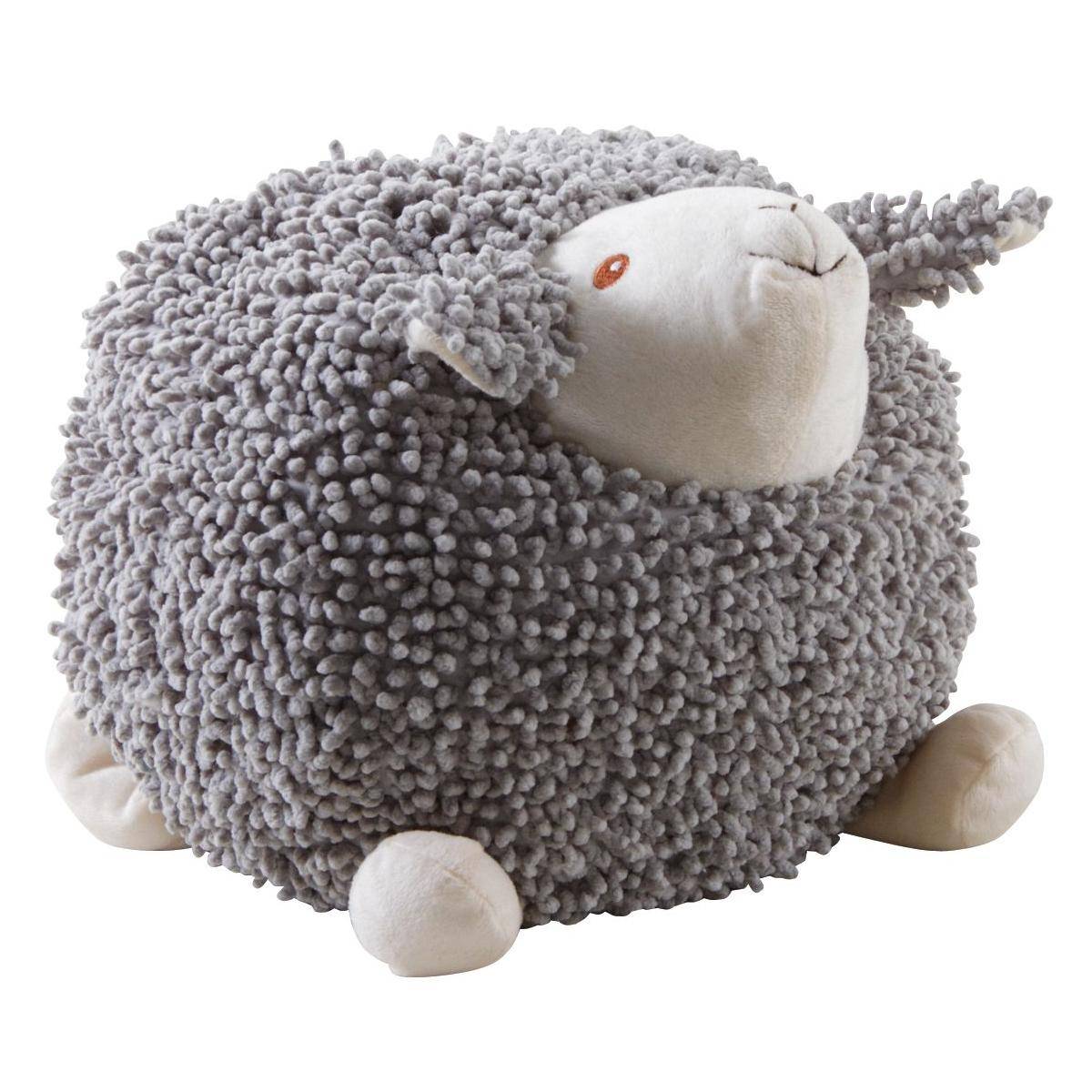 Aubry Gaspard - Mouton en coton gris Shaggy 30 cm - Imagen 1