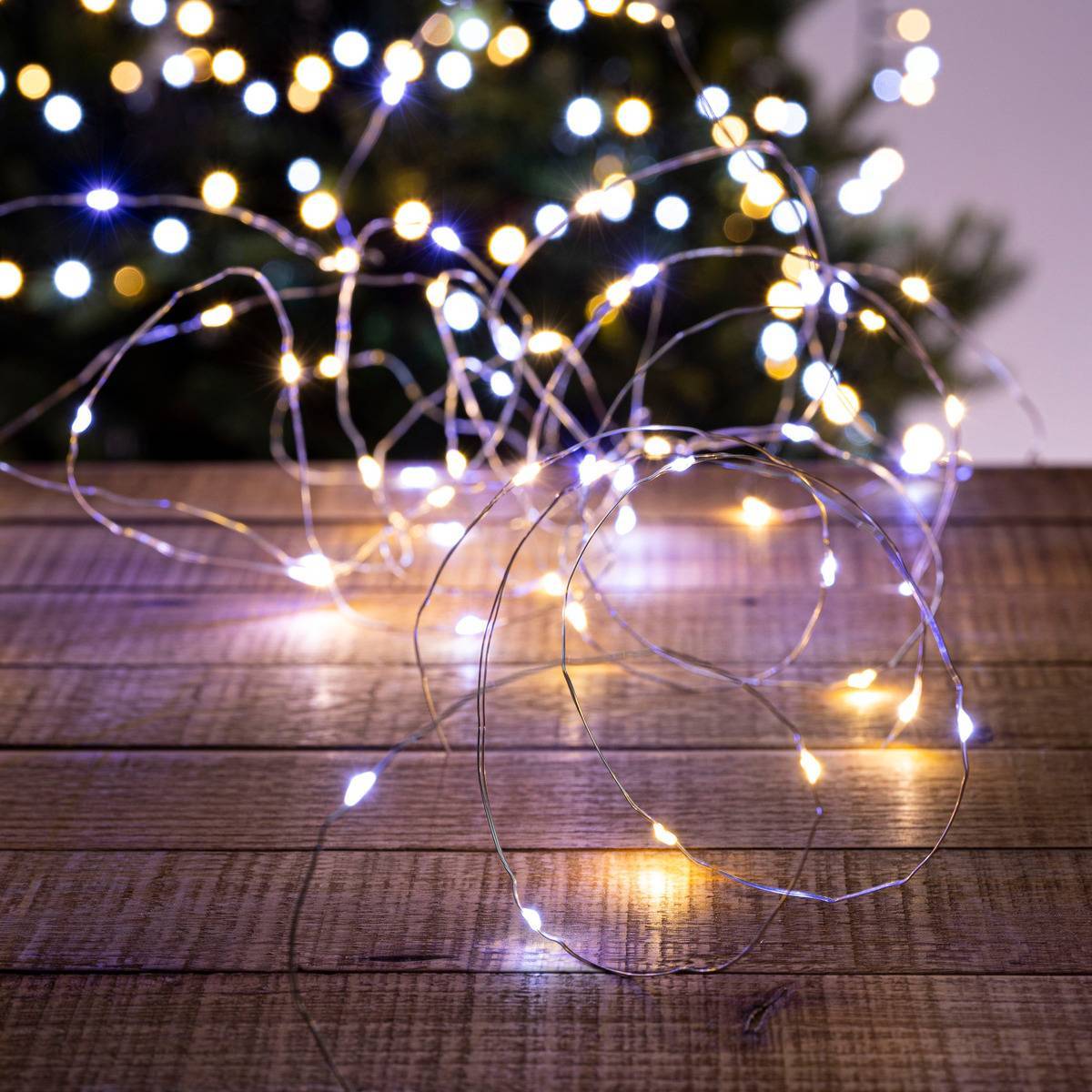 Fééric Lights & Christmas - Guirlande lumineuse extérieur 100 LED blanc froid et chaud 10m FEERIC LIGHTS & CHRISTMAS