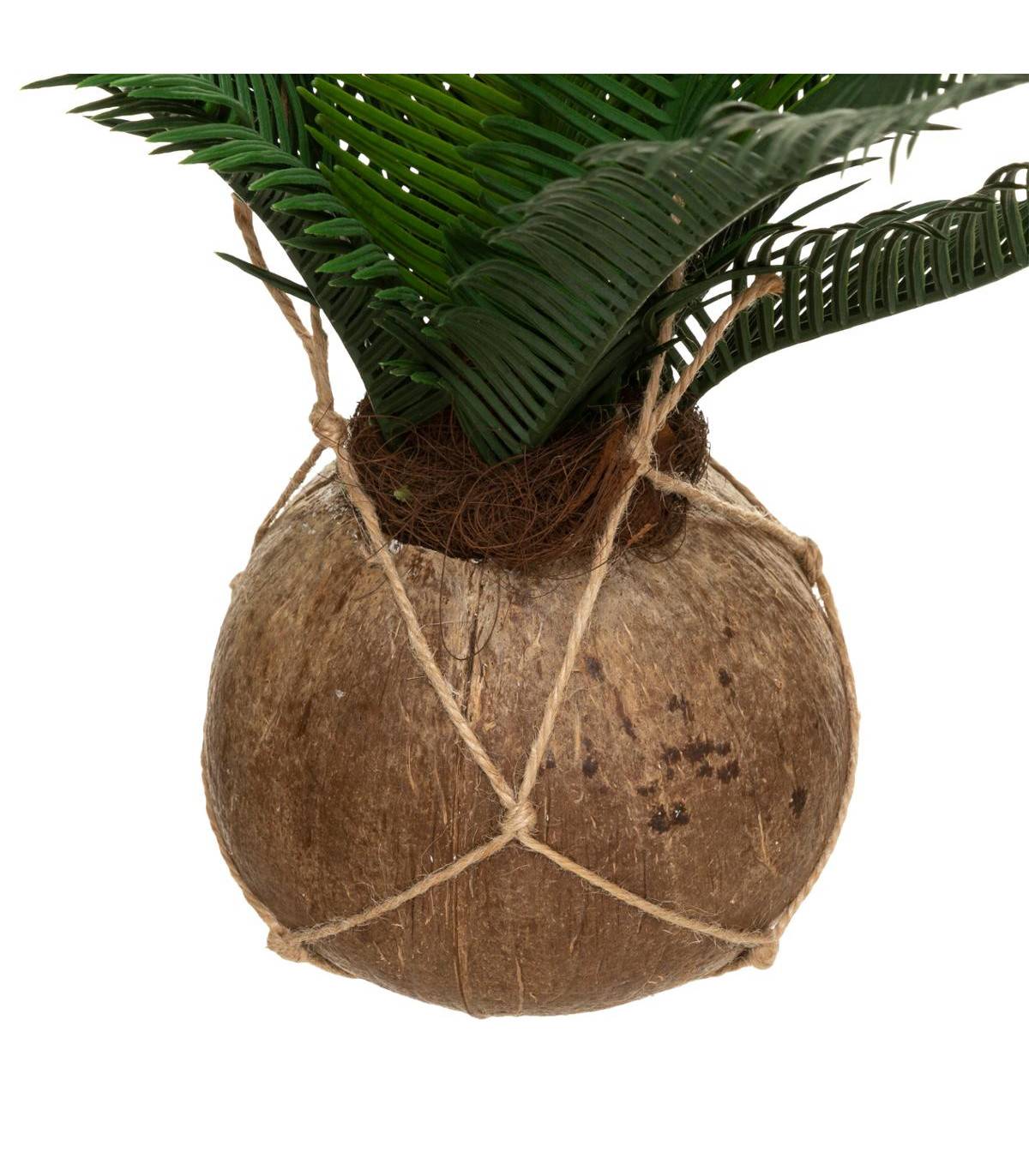 Palmier artificiel dans un Pot Coco H 50 cm - Imagen 2