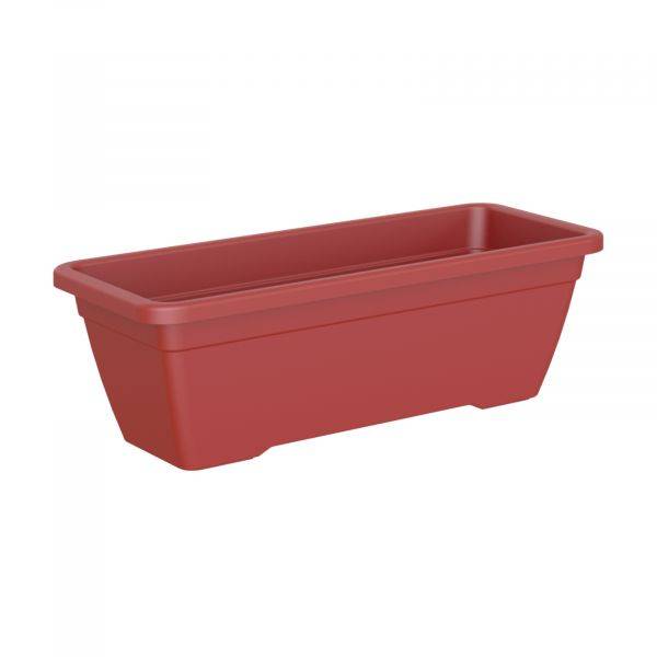 Artevasi - Jardinière Venezia en plastique rouge foncé 80 cm - ARTEVASI