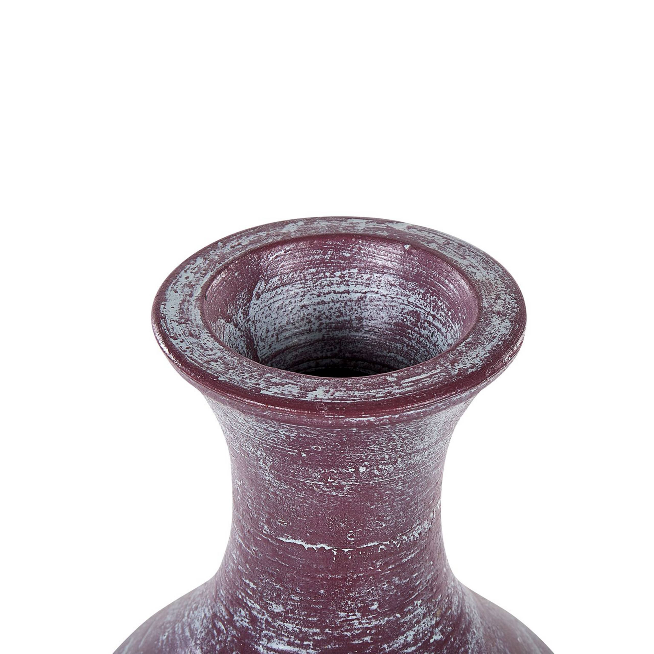 Beliani - Vase décoratif Terre cuite Marron KARDIA - 24x24x57- Beliani - Image 5