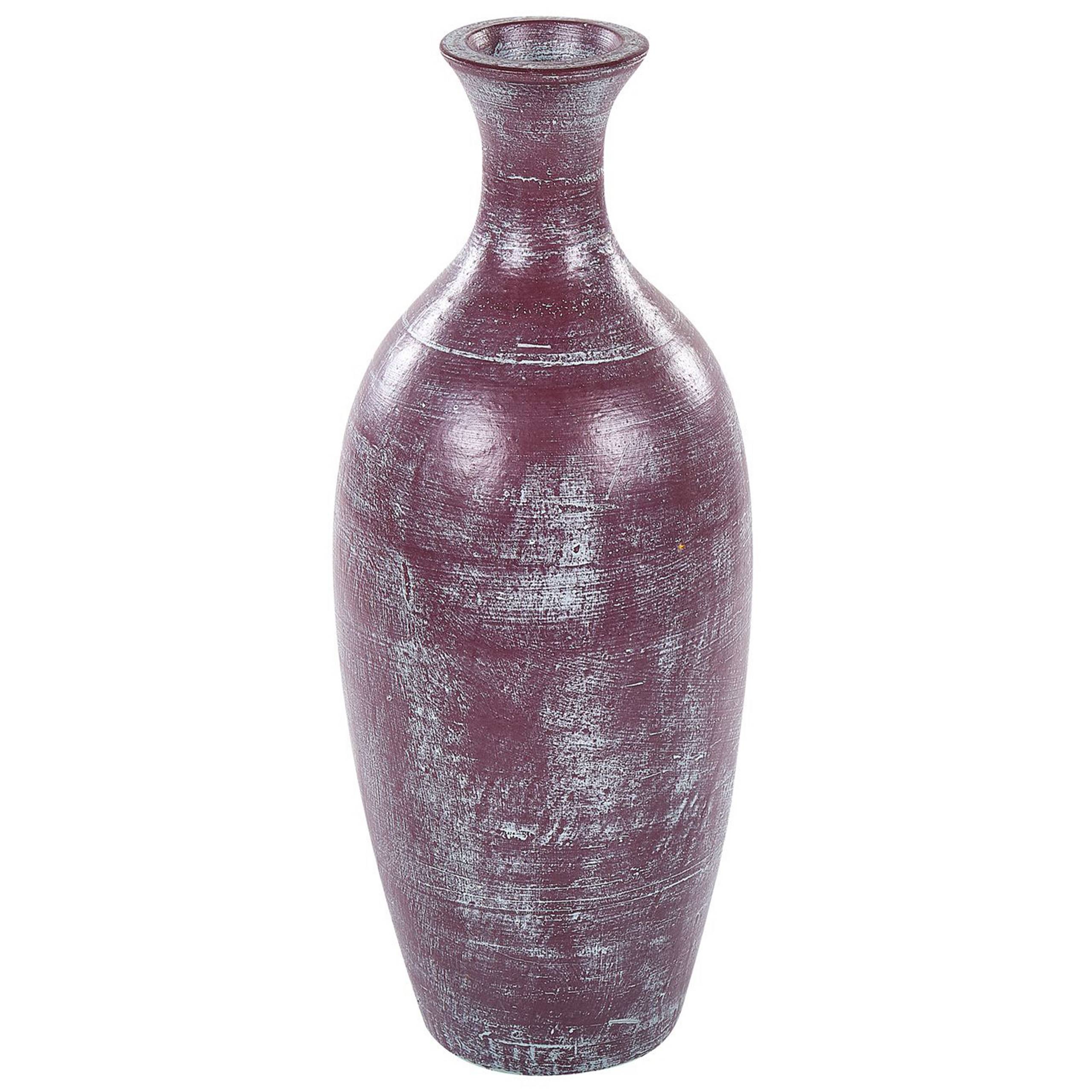 Beliani - Vase décoratif Terre cuite Marron KARDIA - 24x24x57- Beliani - Image 2