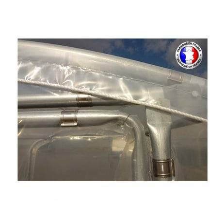 Serre En Direct - Serre tunnel PRO-230 larg 2.30 m, Long 3 m, Façade 2 portes simples - Imagen 6