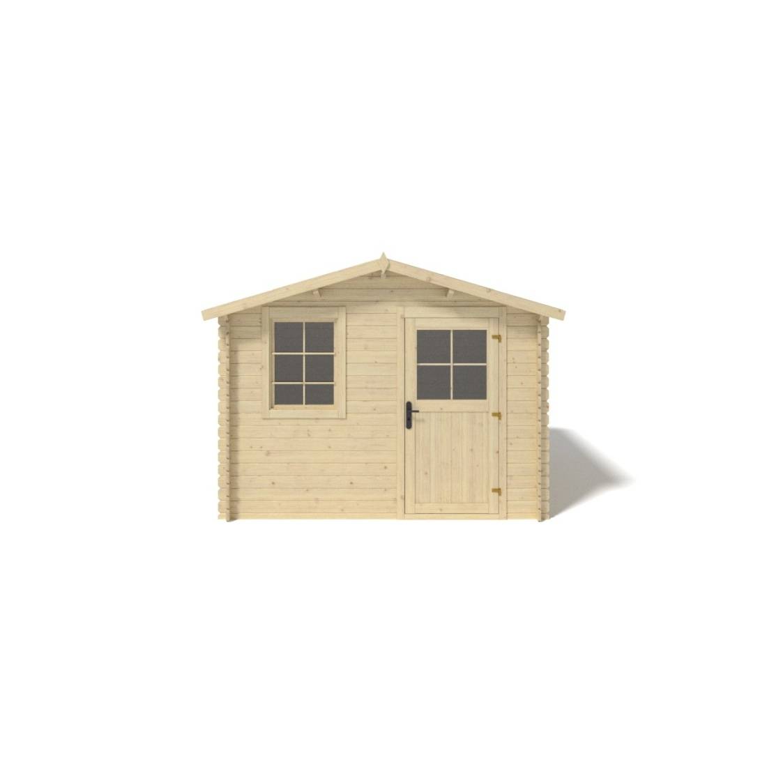 Altanka - Abri de jardin en bois - 6m2 - 3x2m - Ep. 28mm - Couleur: naturel - DOM472 - ALTANKA - Image 6