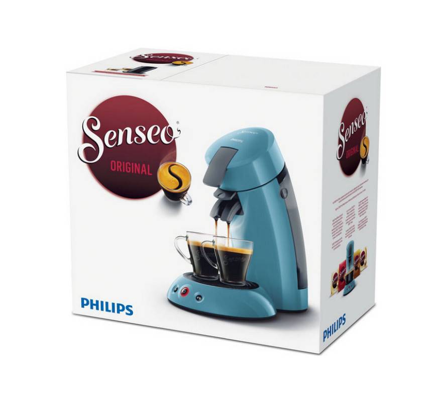 Philips - Cafetière à dosettes 1bar 1450w bleu gris HD6553/21 Philips - Image 2