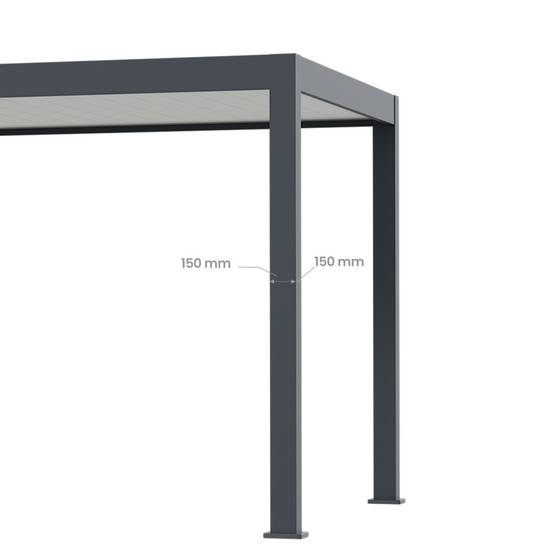 Direct Abris - Carport Aluminium DENVER Abri de Jardin Composite Inclus - 330 x 760 cm - 24,94 m² / local 5 m² - 1 Voiture - Image 10