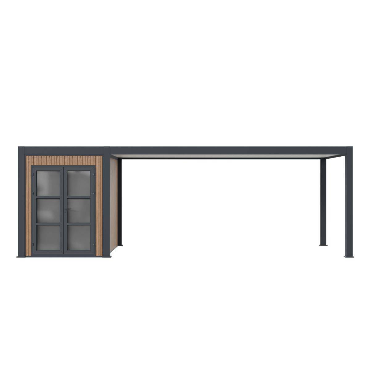 Direct Abris - Carport Aluminium DENVER Abri de Jardin Composite Inclus - 330 x 760 cm - 24,94 m² / local 5 m² - 1 Voiture - Image 5