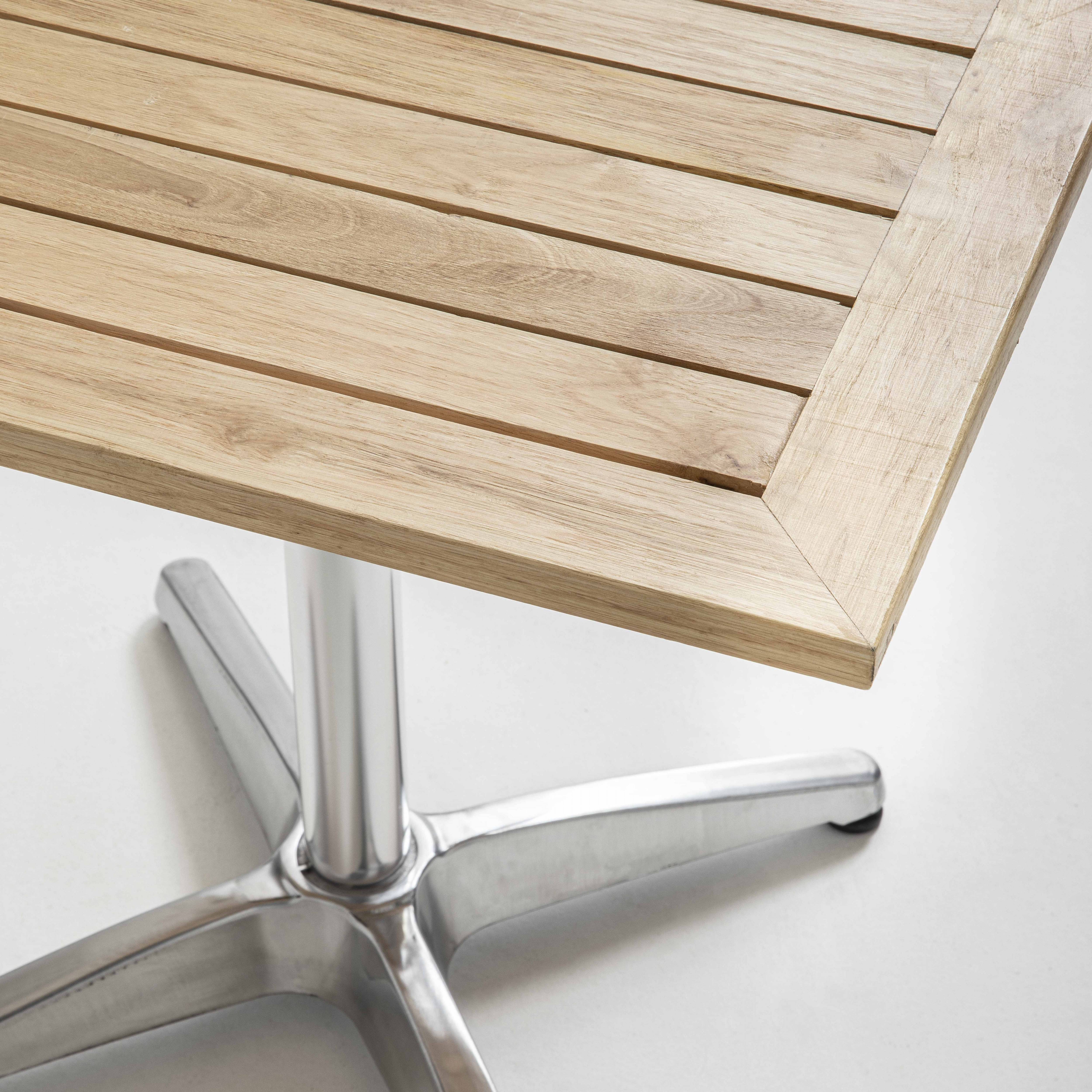 Oviala - Ensemble jardin en bois et aluminium 2 personnes Times Square - Oviala - Imagen 3
